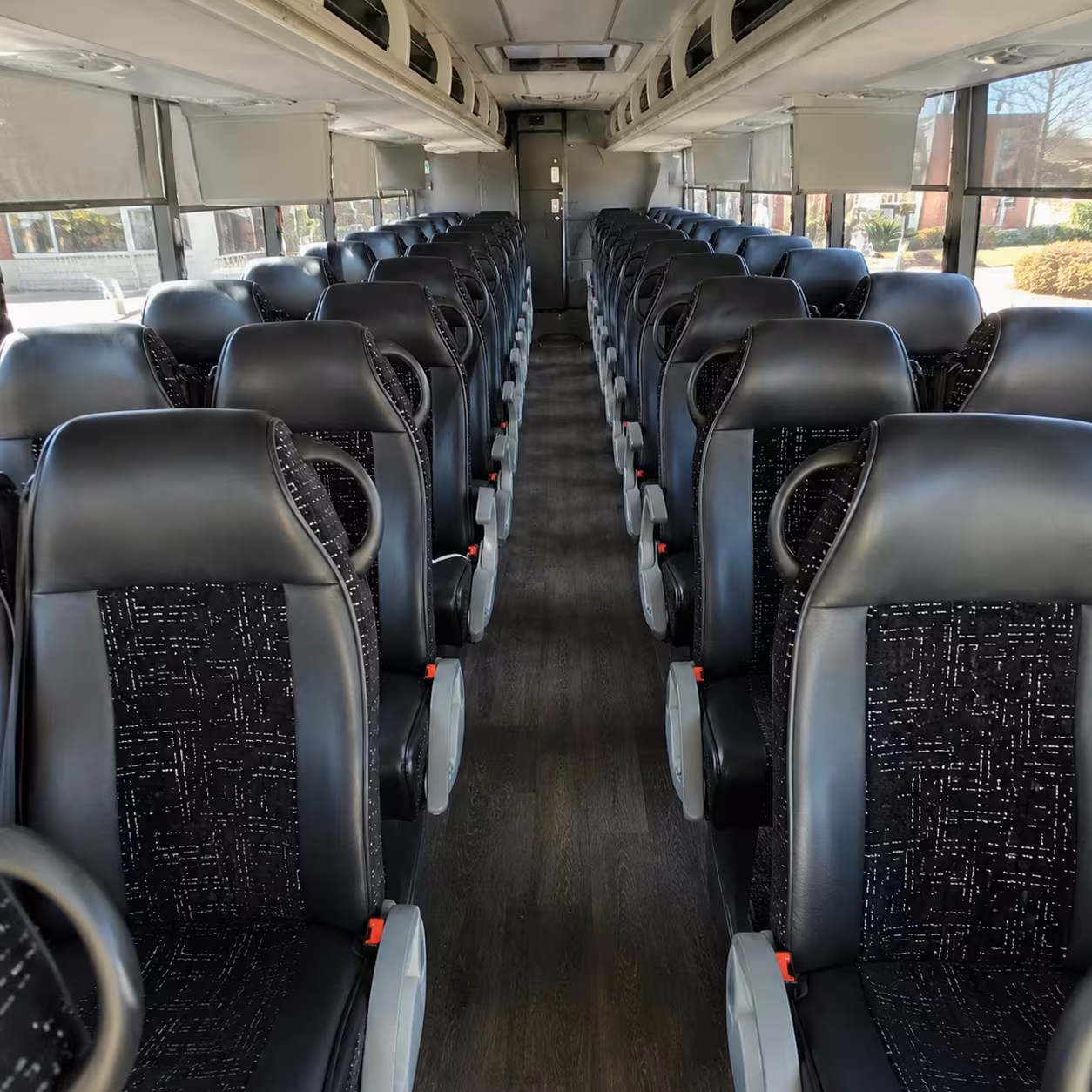 56 passenger charter bus interior