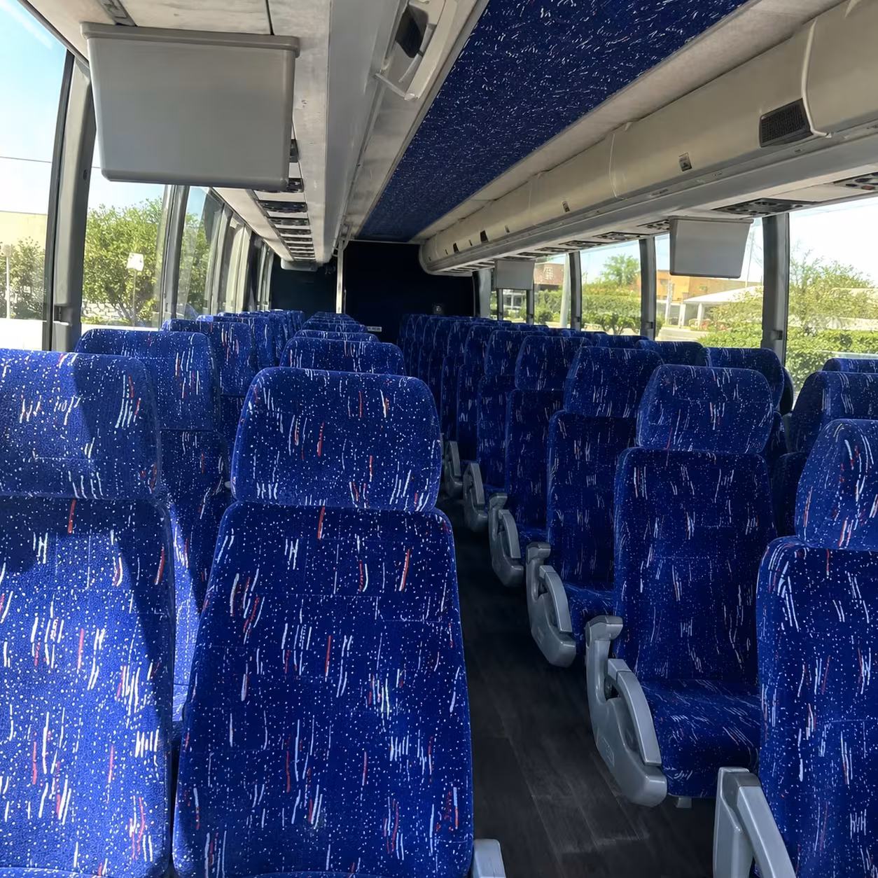 staten island charter bus rental interior