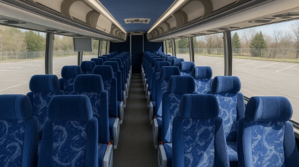 staten island 50 passenger charter bus inside